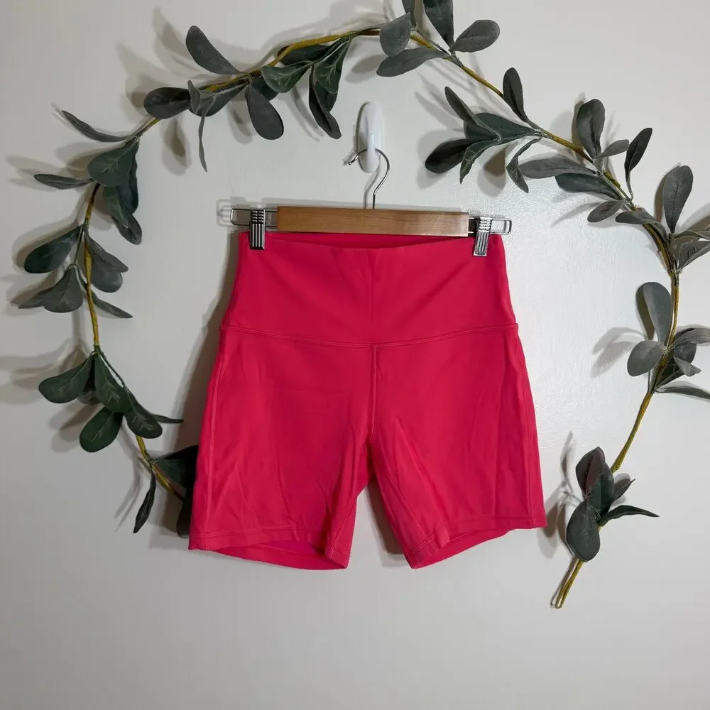 Lululemon Pink Bike Shorts 6